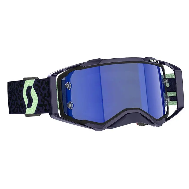 Scott Prospect Amplifier Goggles Dark Purple/Mint Green Blue Chrome Works 1