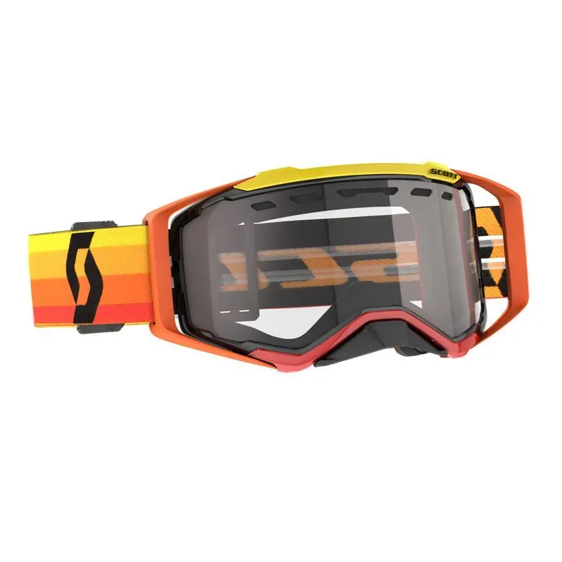 Scott Prospect Enduro Goggles Orange/Yellow Clear 2