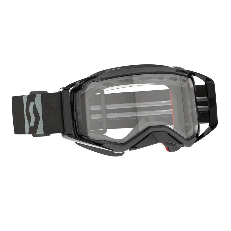 Scott Prospect Snowmobile Goggles (Black/Grey Clear) 1