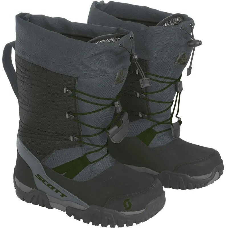 Scott R/T Snowmobile Boots Black/Green (11/45) 1