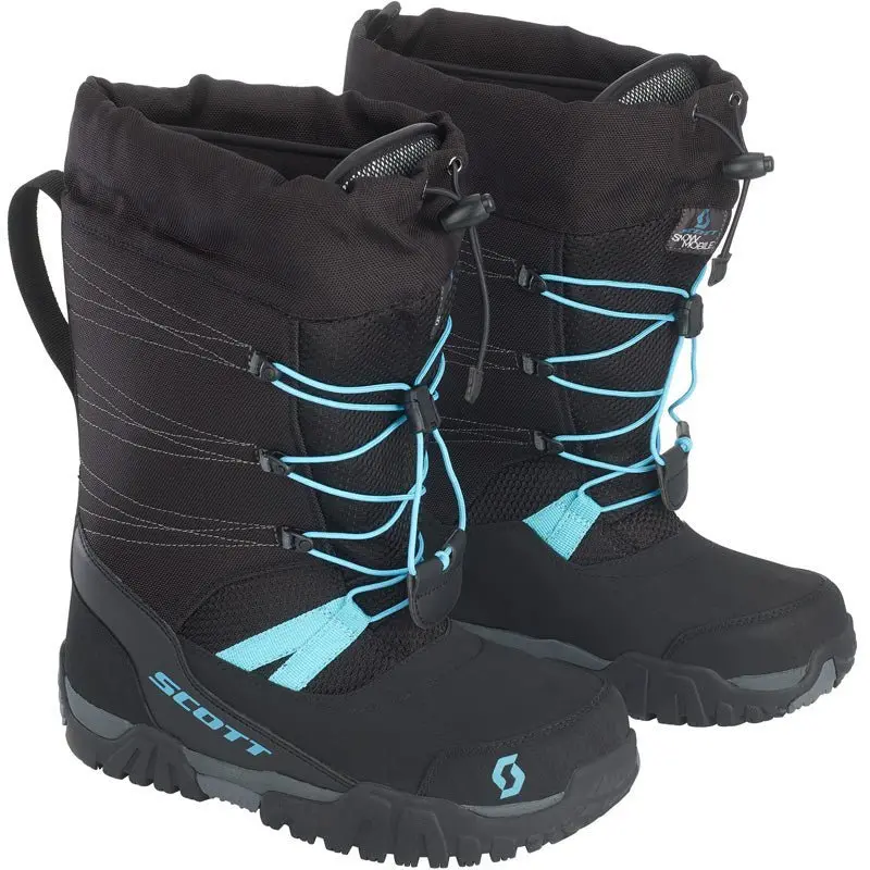 Scott R/T Snowmobile Women's Boots Black/Bright Blue (10/42) 1