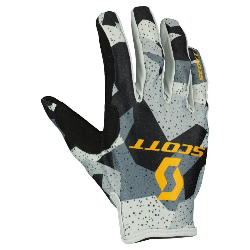 Scott 350 Fury Evo Gloves Camo Grey/Yellow 1