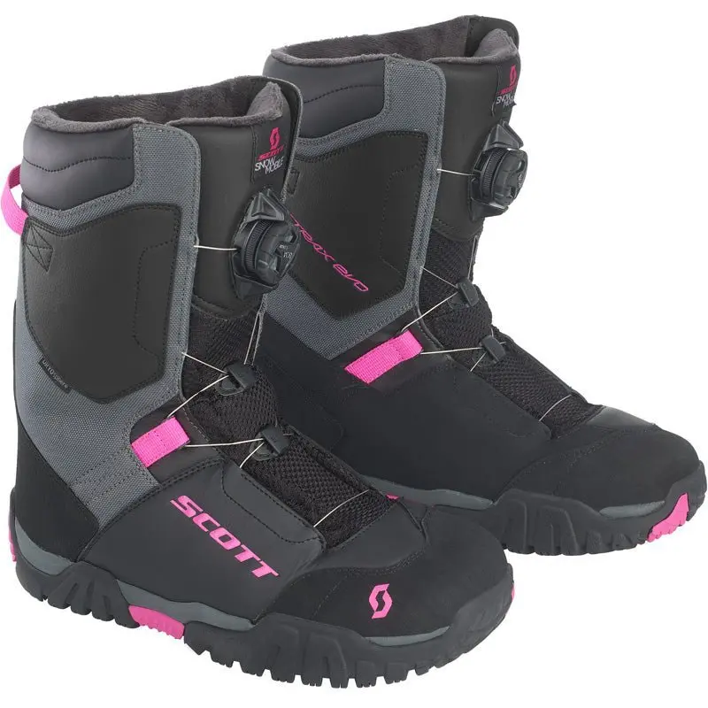 Scott X-Trax Evo Snowmobile Women's Boots Black/Rhodamine Red (Pink) (10/42) 1