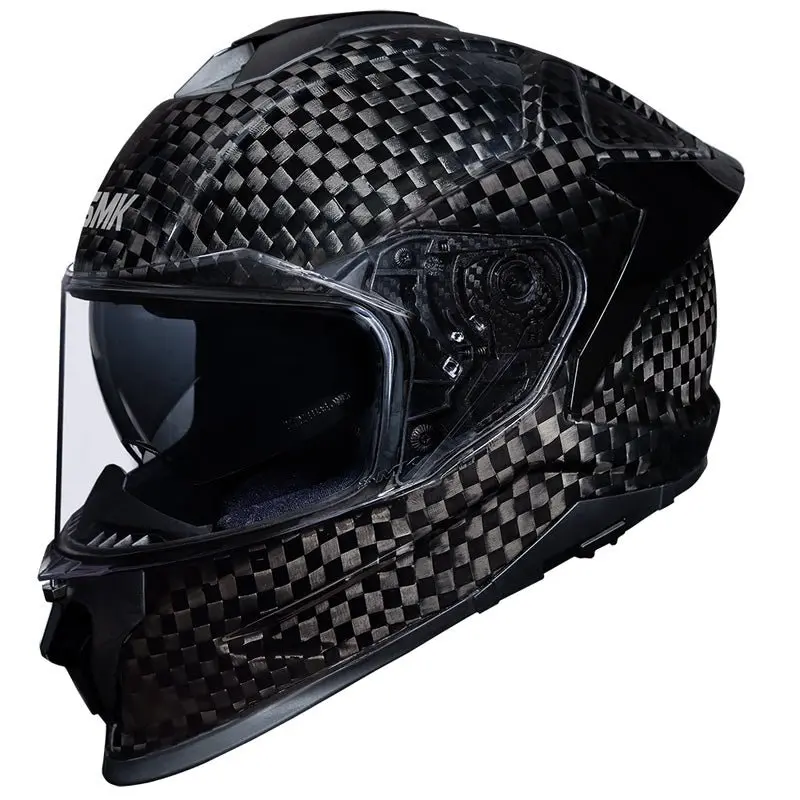 Smk Titan Carbon Helmet Solid Black 1