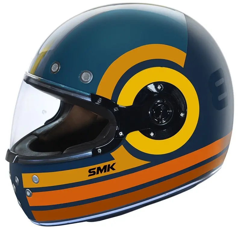 Smk Retro Helmet Ranko Yellow/Black/Green Lg 1