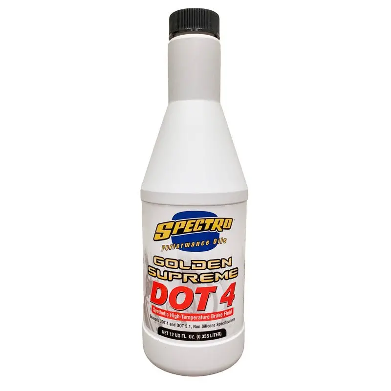 Spectro Synthetic Golden Supreme Dot 4/Dot5.1 Brake Fluid (355Ml) 1