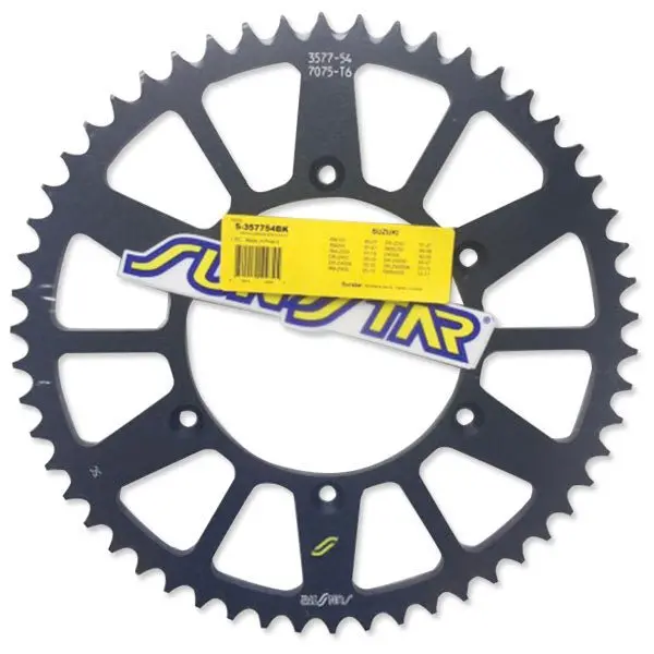 Sunstar Works Triplestar Aluminum Rear Sprocket (5-357754Bk) 1