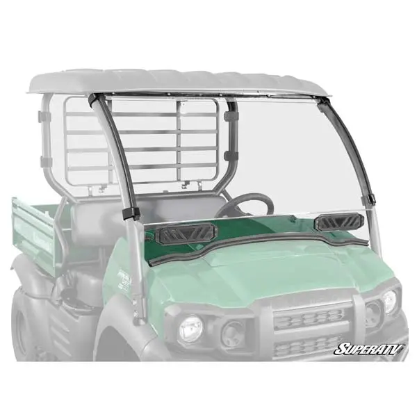 Super Atv Satv Vented Windshield Kit Kaw (Ws-K-Mule-Sx-V-70) 1