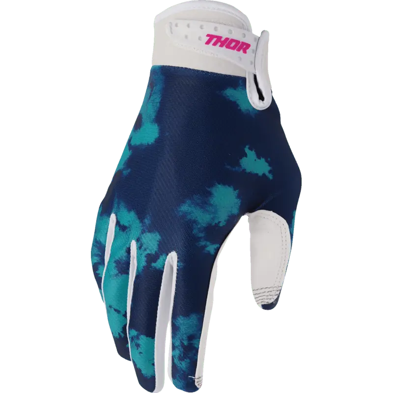 Thor Gloves Launchmode Bleach Wht/Aq 1