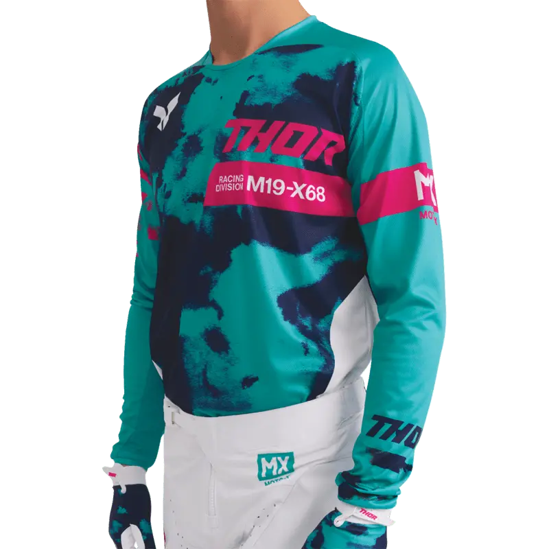 Thor Jersey Launchmode Bleach Wht/Aq 5
