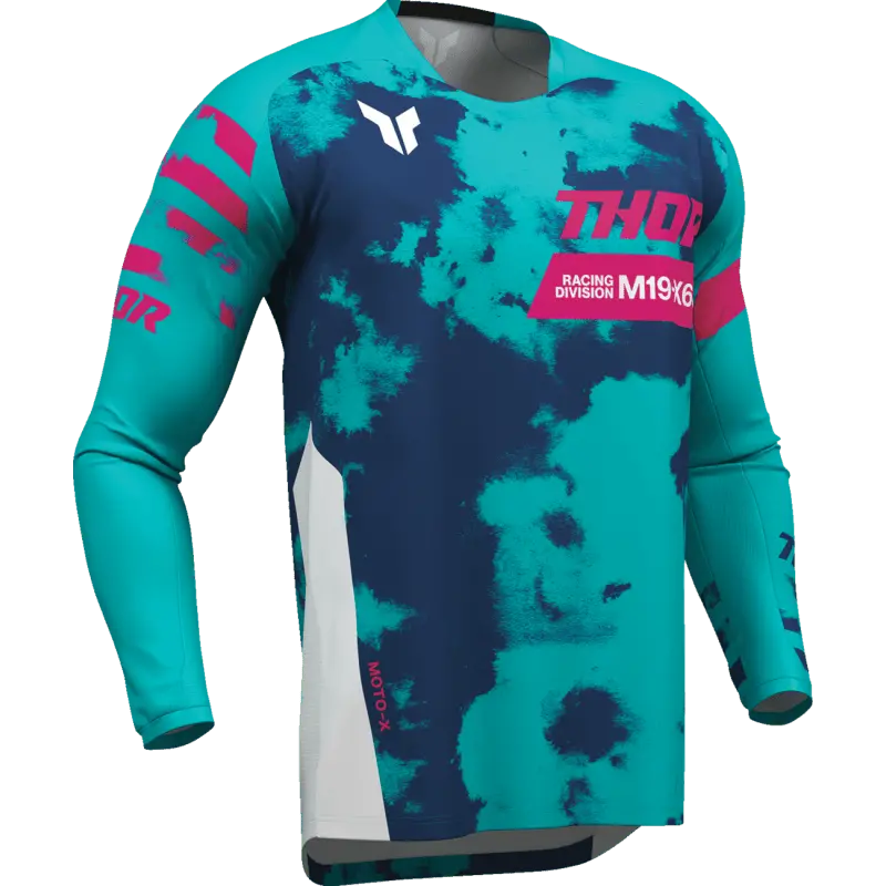 Thor Jersey Launchmode Bleach Wht/Aq 1