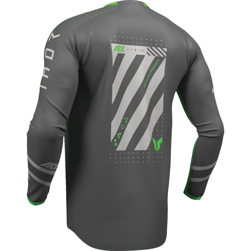 Thor Jersey Launchmode Futura Char/Grn 3