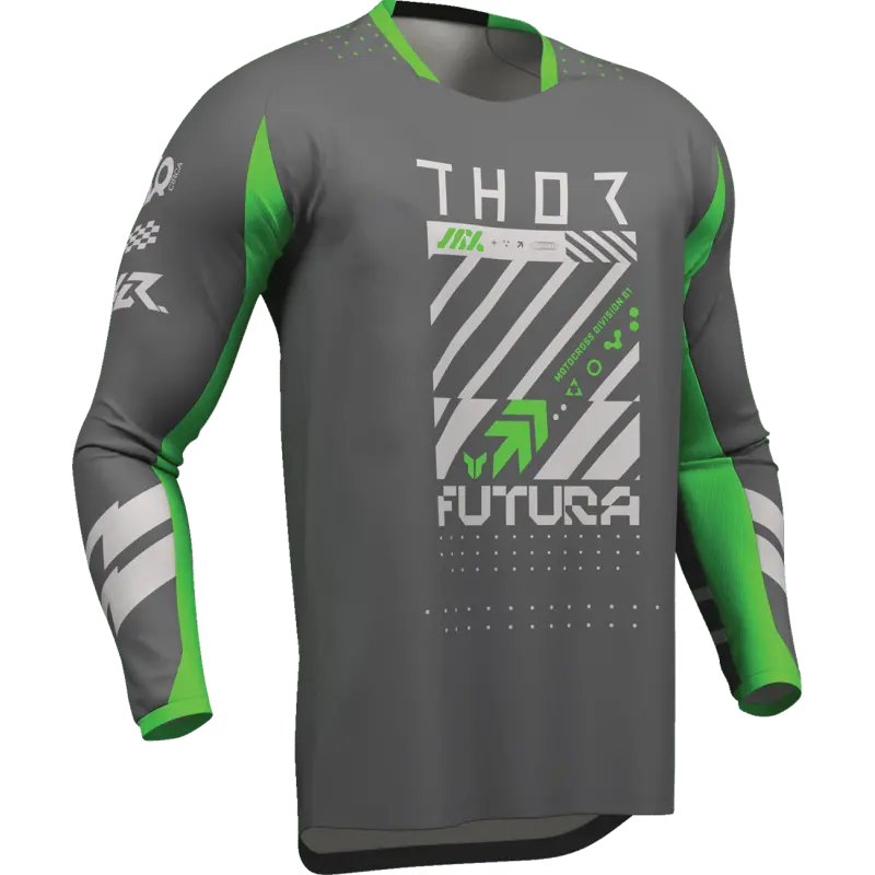 Thor Jersey Launchmode Futura Char/Grn 1