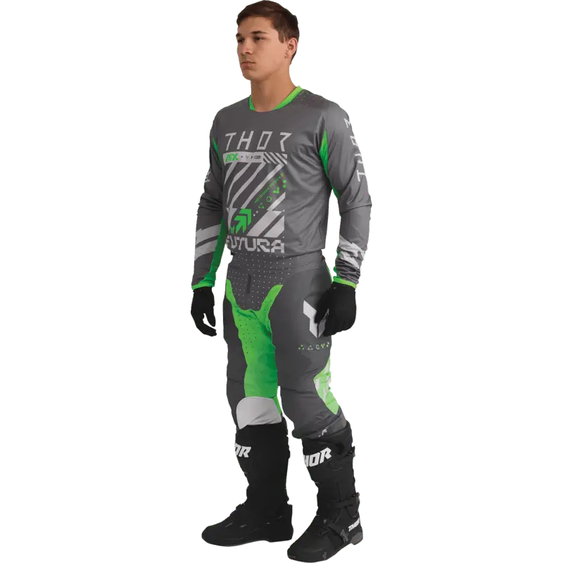 Thor Jersey Launchmode Futura Char/Grn 5