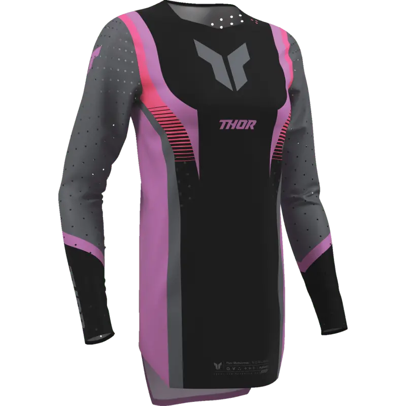 Thor Jersey Wmn Sportmode Velocity Blk/Orc 1