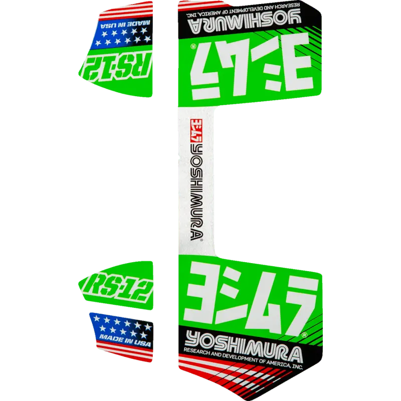 Yoshimura Rs-12 Oe Branded 4 Pc Decal Kt 2
