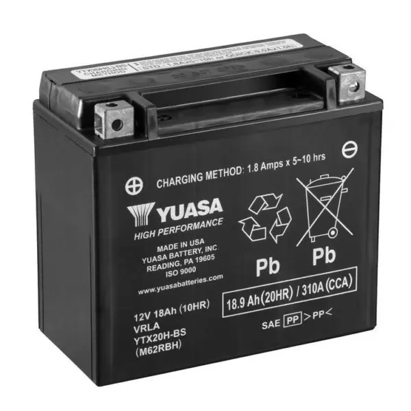 Yuasa Battery Maintenance Free Agm Factory Activated 1