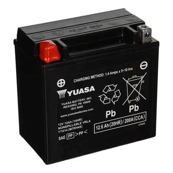 Yuasa Battery Maintenance Free Agm Factory Activated 1