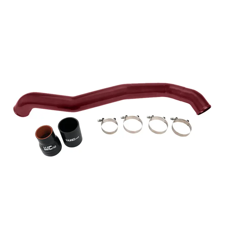 Wehrli Custom Intercooler Pipe For 2011–2016 Chevrolet Duramax Lml – Driver Side, 3-Inch Diameter, Wcfab Red 1