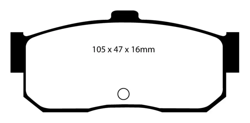 Ebc Redstuff Rear Brake Pads For 1991–1997 Infiniti G20 (2.0L) 1