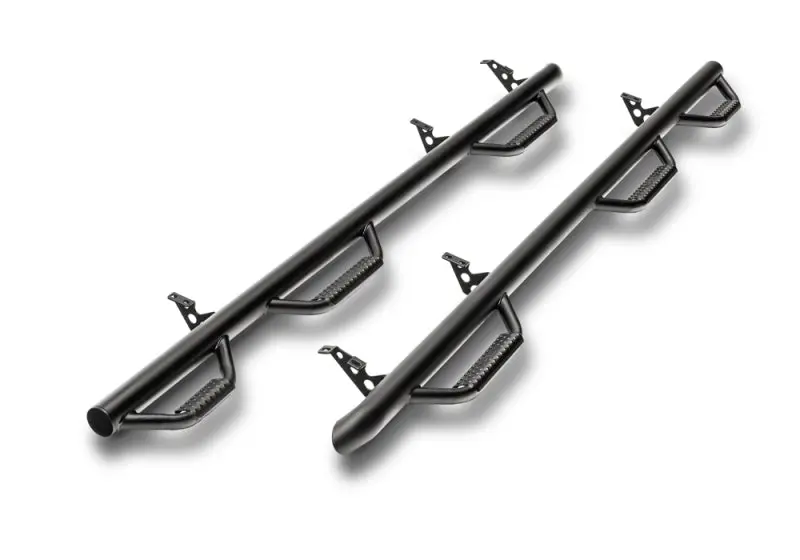 N-Fab Nerf Step Side Bars – 3" Diameter, Texas Black Finish, For 1999–2016 Ford F-250/F-350 Super Duty Crew Cab (8' Bed) 1