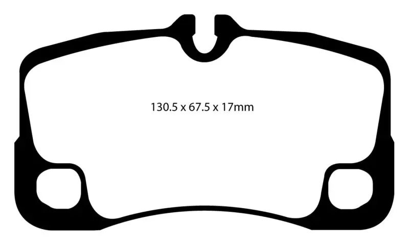 Ebc 09-12 Porsche 911 (997) (Cast Iron Rotor Only) 3.6 Carrera 2 Redstuff Rear Brake Pads 1