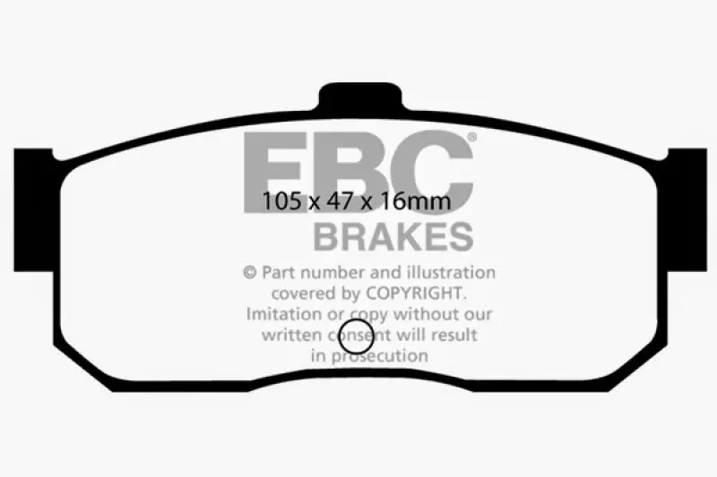 Ebc Redstuff Rear Brake Pads For 1991–1997 Infiniti G20 (2.0L) 2