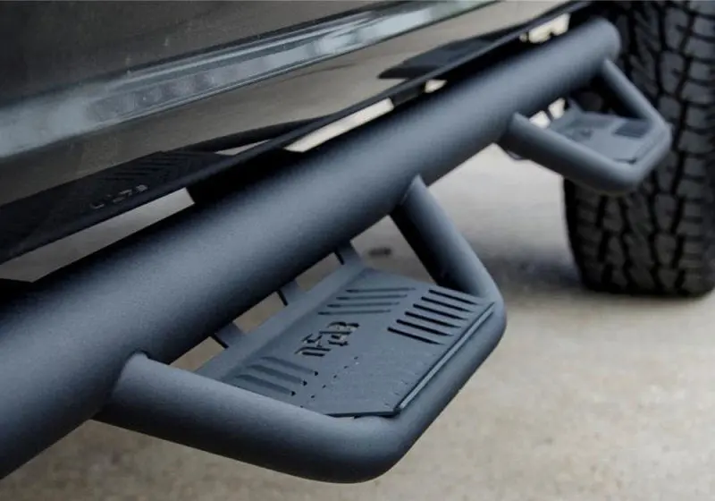 N-Fab Podium Lg Full-Length Side Steps For 2019 Jeep Wrangler Jt 4-Door – Texas Black Finish, 3-Inch Tubing 1