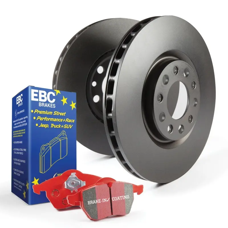 Ebc S12 Redstuff Brake Kit – High-Performance Pads And Rk Drilled/Slotted Rotors 1