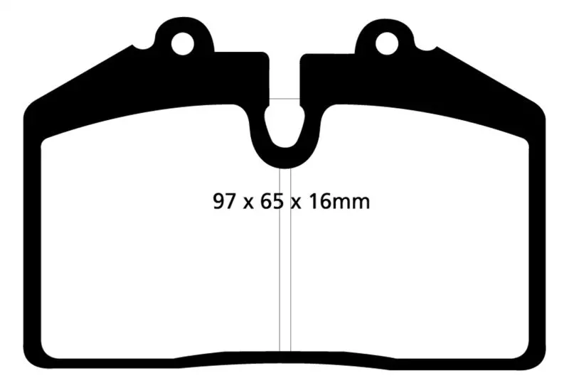 Ebc Yellowstuff Front Brake Pads For 1992–1993 Porsche 911 (964) Carrera Rs America 3.6L 1
