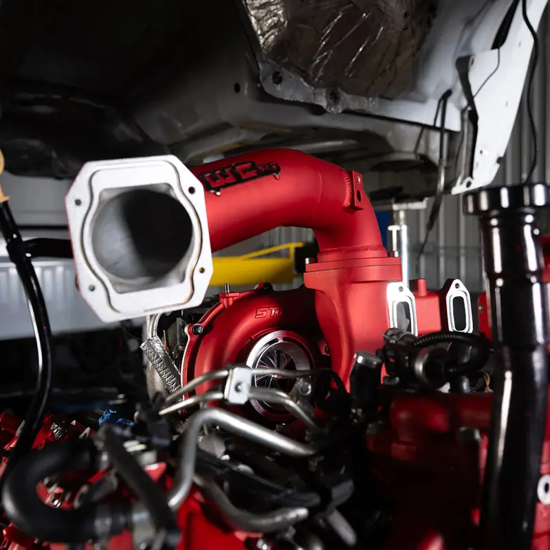 Wehrli 11-16 Chevrolet 6.6L Lml Duramax High Flow Y-Bridge Kit - Wcfab Red 2