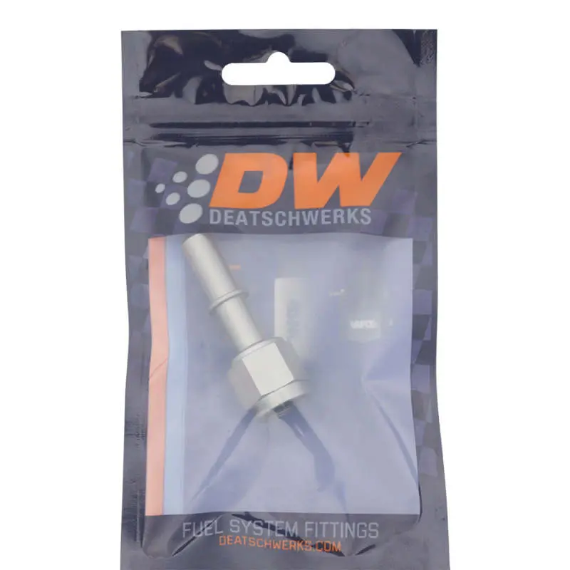 Deatschwerks 6An Female Flare Swivel To 3/8In Male Efi Quick Disconnect - Anodized Dw Titanium 2