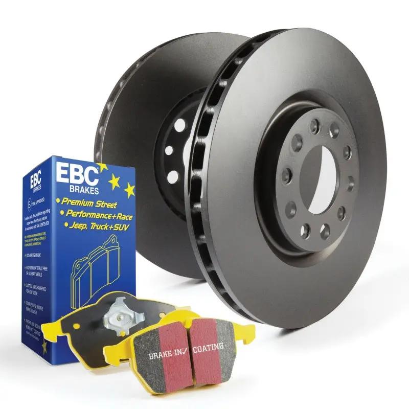 Ebc S13 Brake Kit: Yellowstuff Pads + Rk Drilled & Grooved Rotors 1