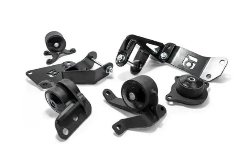 Innovative Motor Mounts For 2001–2005 Honda Civic K-Series Engines – Black Steel Housing, 75A Durometer Bushings (Excludes K24 Transmission) 1