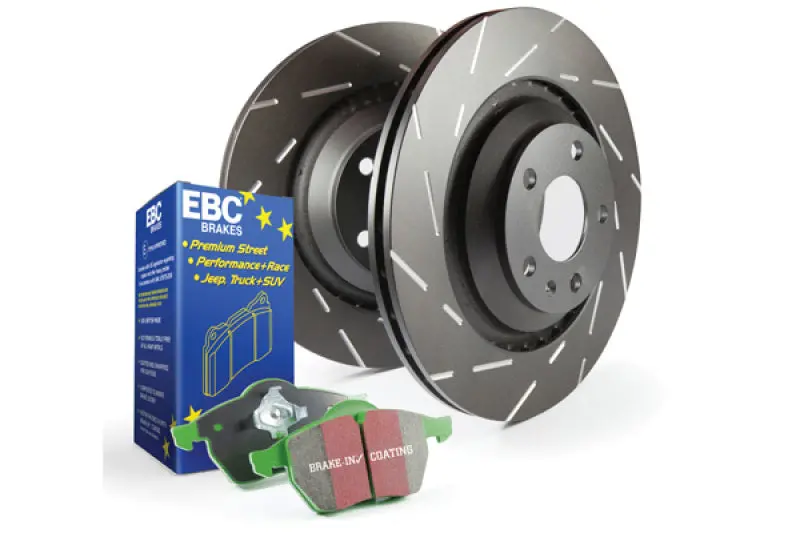 Ebc Greenstuff High-Performance Brake Kit – Street & Track Pads + Usr Drilled & Slotted Rotors 1