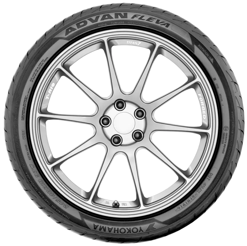 Yokohama Advan Fleva V701 High-Performance Tire – 215/40R18, Load Index 89, Speed Rating W 1