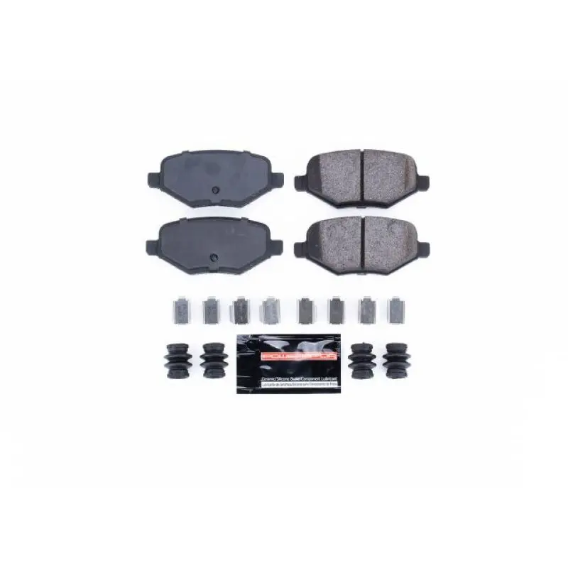 Power Stop Z23 Evolution Sport Brake Pads: Rear Set With Hardware For 2014–2015 Ford Edge 1