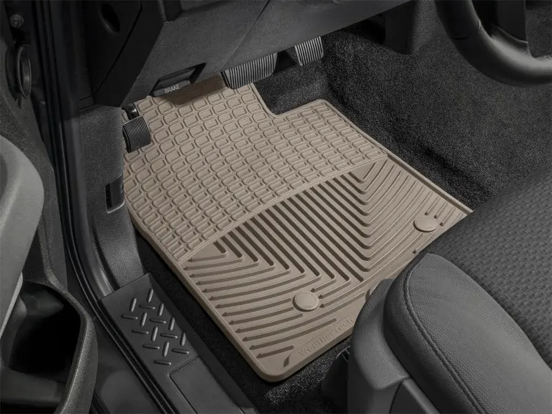 Wt Rubber Front Floor Mats – Tan Color 1