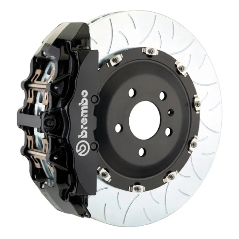 Brembo 06-12 S3 (8P) Front Gts Bbk 6 Piston Cast 380X34 2Pc Rotor Slotted Type-3-Black Ha 1