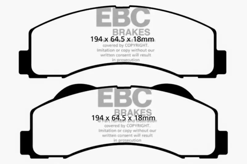 Ebc Extra Duty Front Brake Pads For 2015+ Ford Expedition 3.5L Twin-Turbo (2Wd) 1