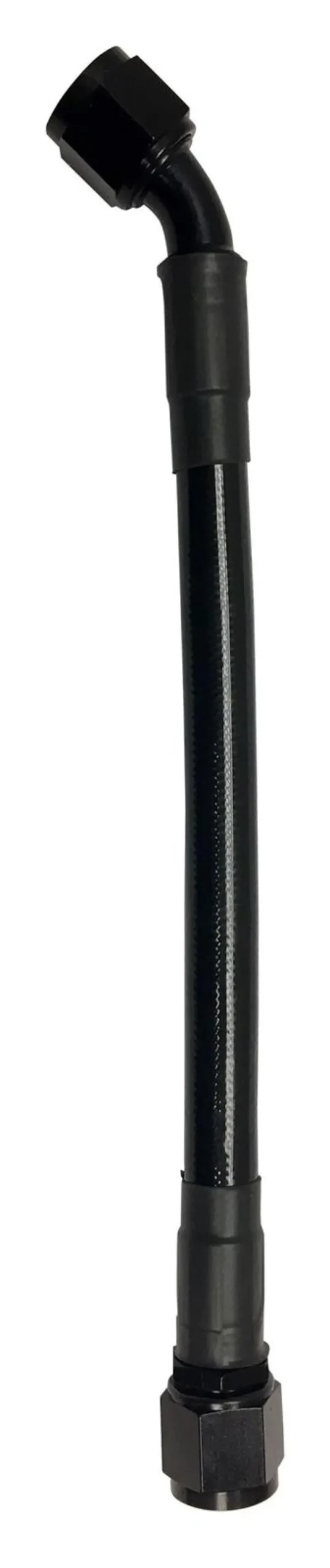 Fragola -10An Black Ptfe Hose Assembly – Straight To 45° Fitting, 60" Length 1