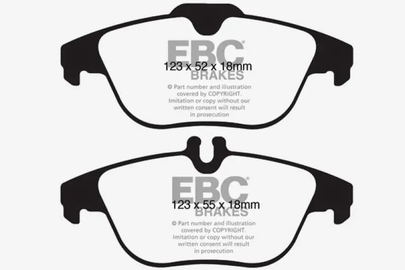 Ebc Ultimax2 Rear Brake Pads – High-Performance Ceramic Compound For 2012–2014 Mercedes-Benz C250 (W204) 1.8L Turbo 1