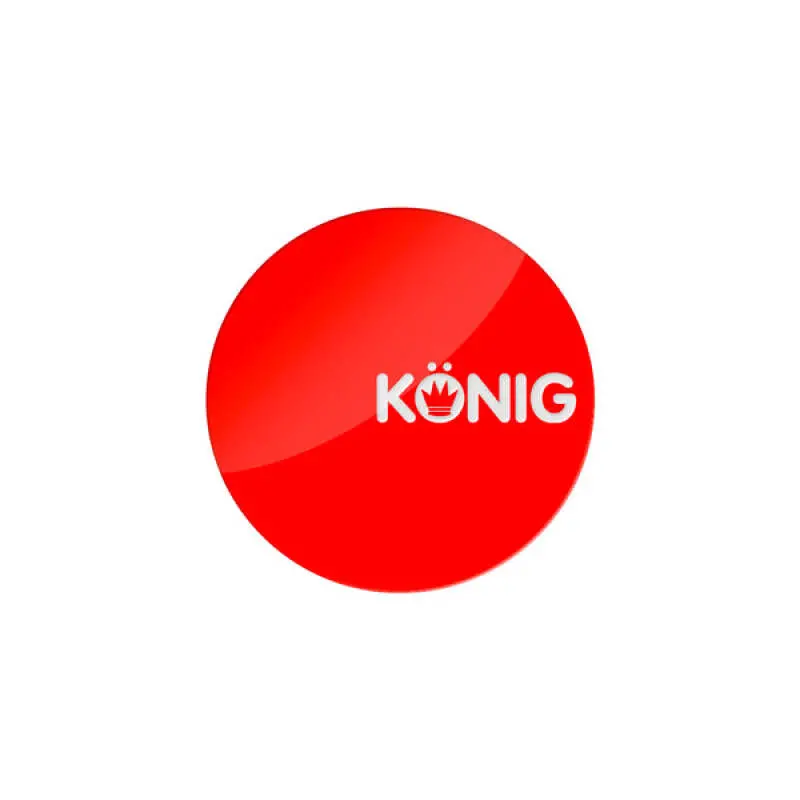 Konig Red Logo Decal – Sold Individually, Compatible With Capffb Wheel Models 1