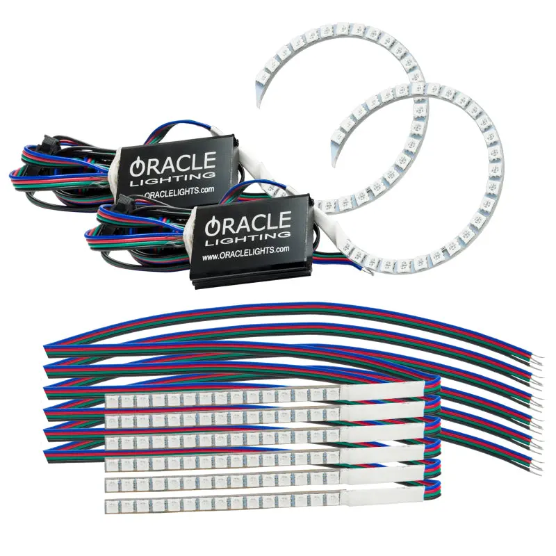 Oracle 18-21 Ford Mustang Drl Upgrade W/ Halo Kit - Colorshift W/O Controller See Warranty 1