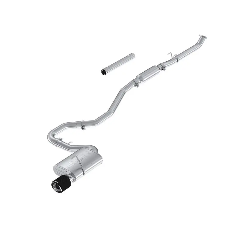 Mbrp Cat-Back Exhaust System: T304 Stainless Steel, 2.5In Diameter, Carbon Fiber Tip — Fits 2022–2026 Honda Civic Sedan Sport 2.0L 1
