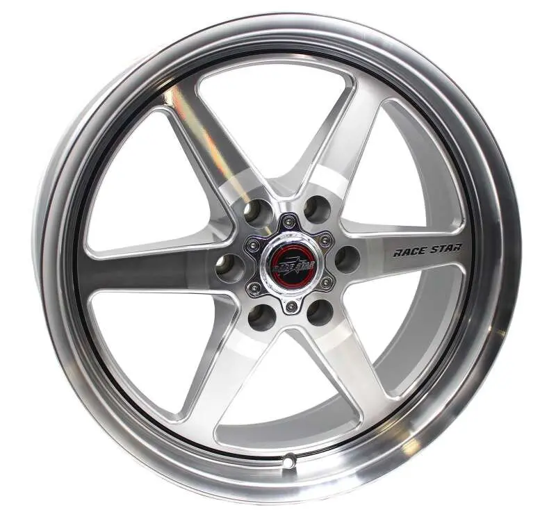 Race Star Truck Star 20X9 Inch Wheel – 6X5.50 Bolt Pattern, 6.00 Inch Backspace, Silver/Machined Finish 1
