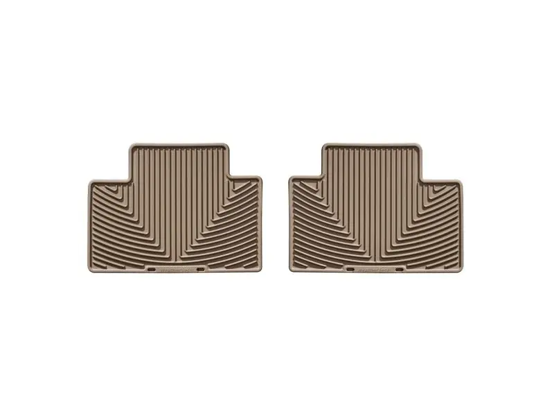 Weathertech Rear Floor Liners – Rubber Fitment For 2005–2013 Toyota Tacoma Crew Cab, Tan 1
