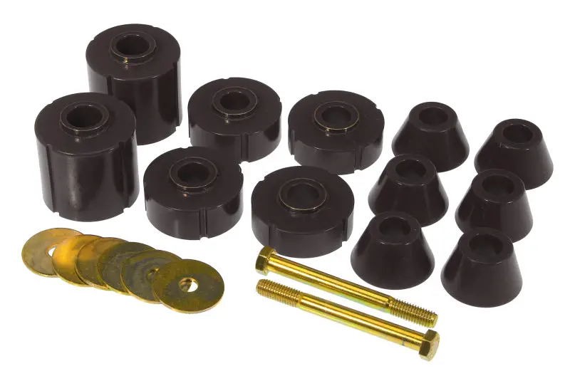 Prothane 73-80 Gm Body Mount 12 Bushing Kit - Black 1