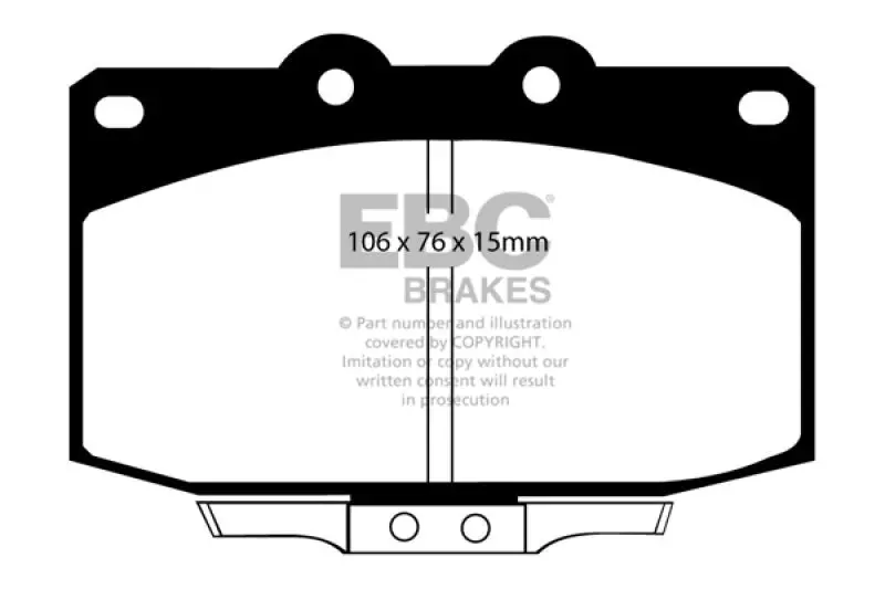 Ebc Ultimax2 Front Brake Pads – Compatible With 1986–1989 Mazda Rx-7 (1.3L Rotary, 2.4L) 1