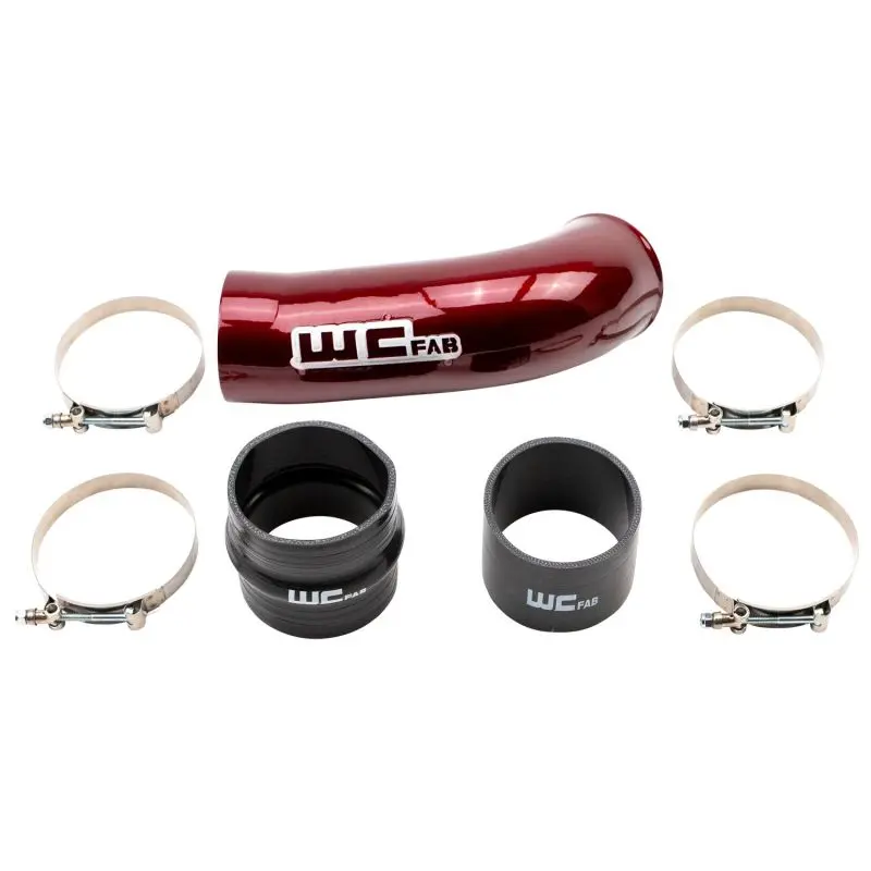 Wehrli Wcfab Red 4-Inch Intake Pipe For 2020–2024 Chevrolet 6.6L L5P Duramax (Oem Air Box Compatible) 1
